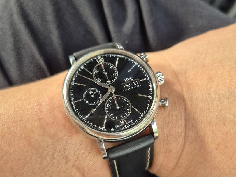 IWC 포르토피노 크로노그래프 IW391029 착용샷 1