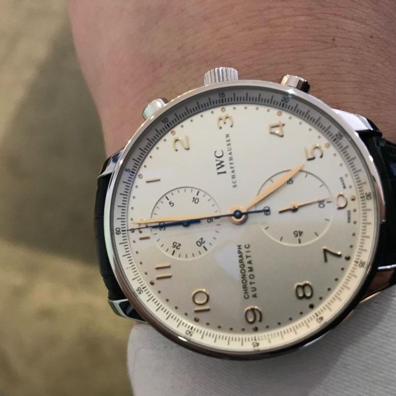 IWC 포르투기저 크로노그래프 IW371445 착용샷 2