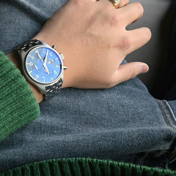 IWC 파일럿 워치 크로노그래프 41 IW388102 착용샷 5