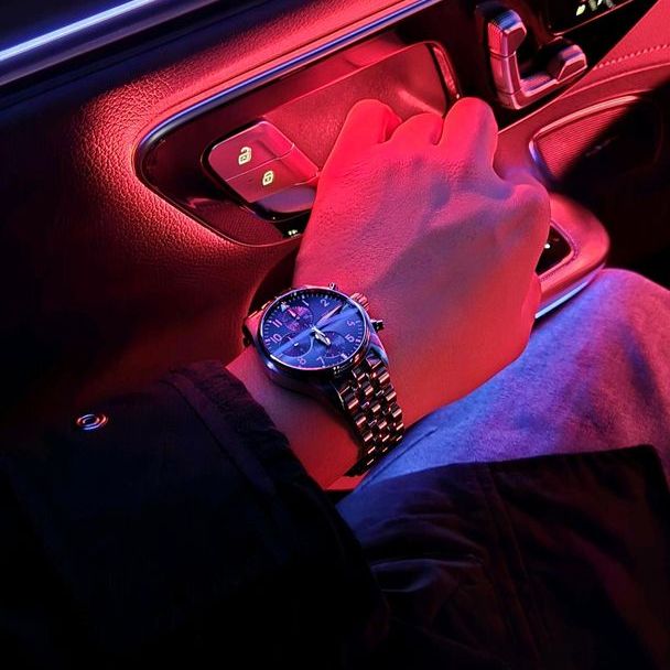 IWC 파일럿 워치 크로노그래프 41 IW388102 착용샷 6