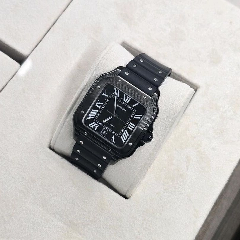 까르띠에 산토스 ADLC LM WSSA0039 착용샷 2