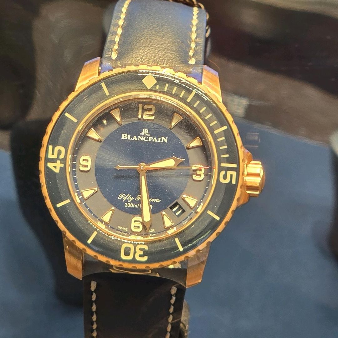 Blancpain Fifty Fathoms Automatique Titanium 5015-12B40-O52B 着用写真 1