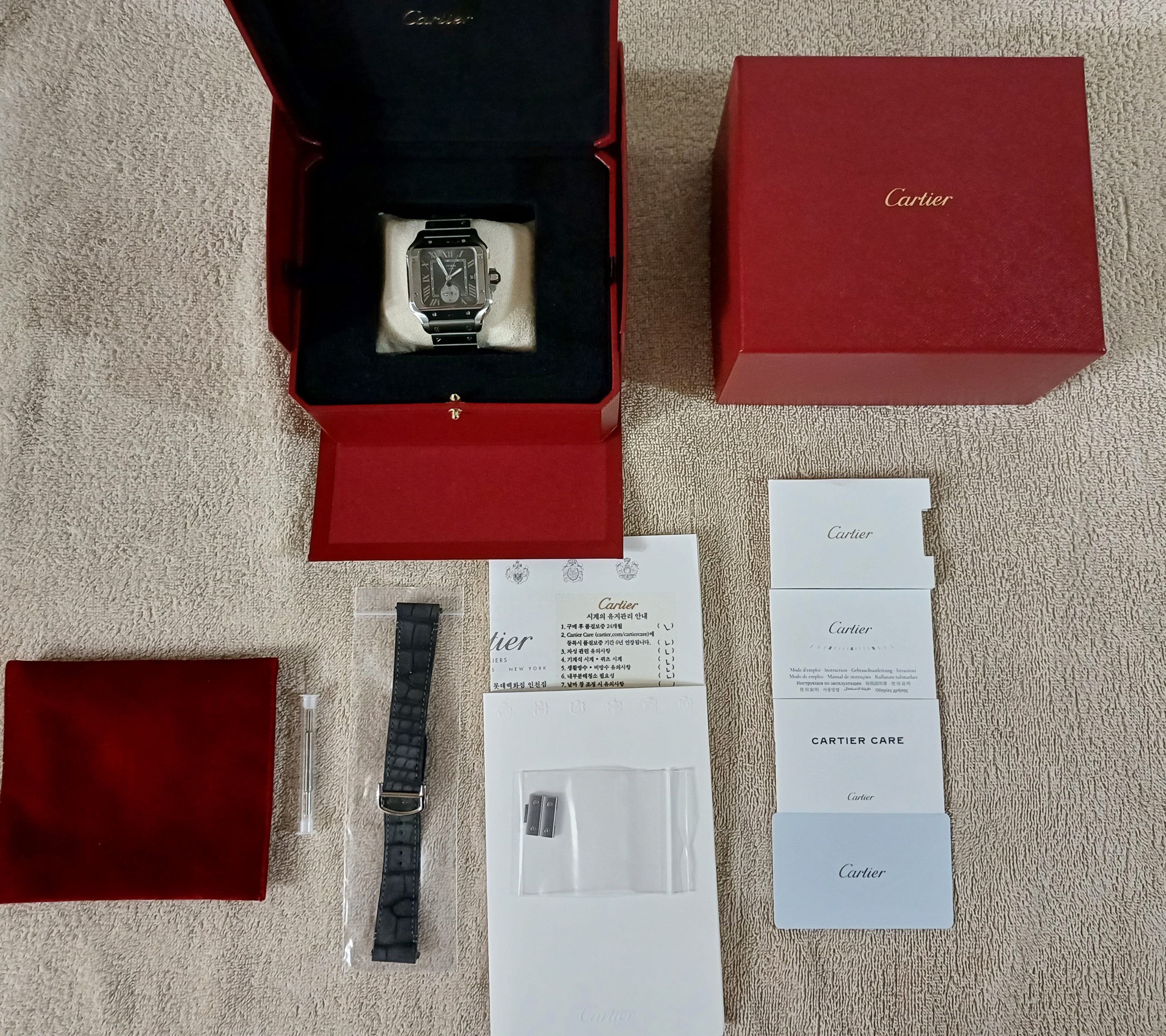 Cartier Santos de Cartier Dual Time LM WSSA0076 - 1