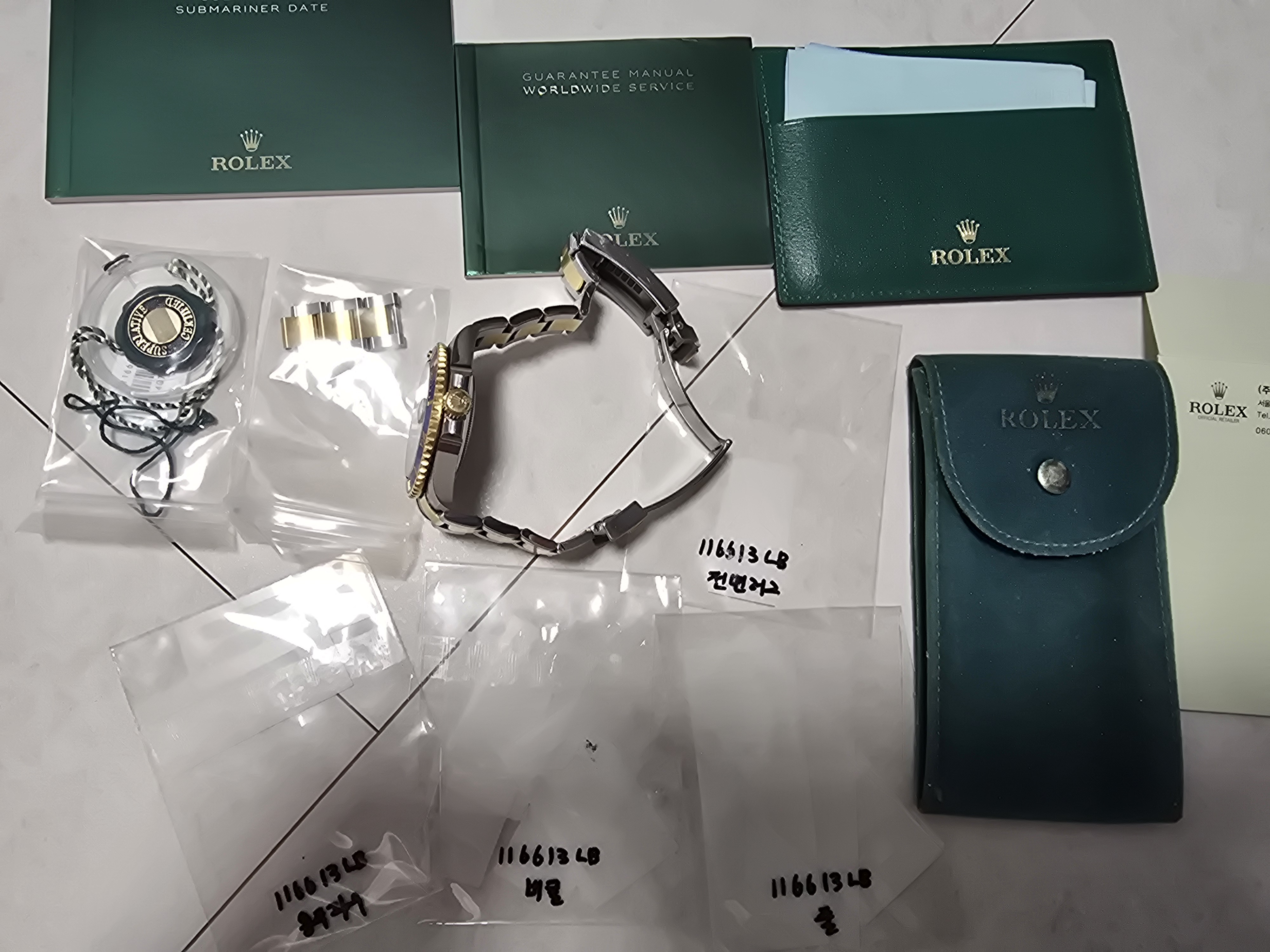 롤렉스 서브마리너 데이트 116613LB 중고 2018년식 판매자 등록 이미지 12