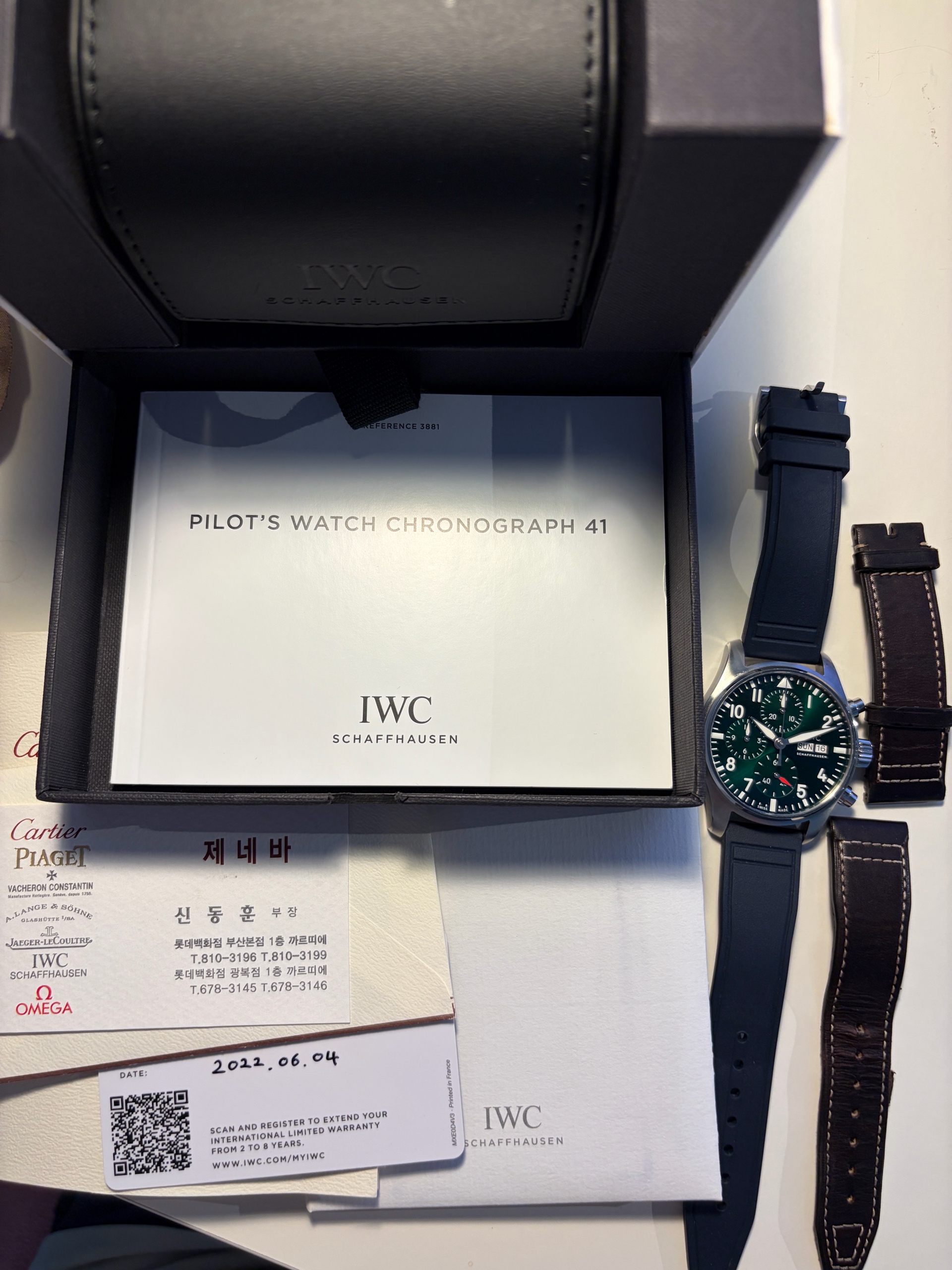 IWC 파일럿 워치 크로노그래프 41 IW388103 중고 2022년식 판매자 등록 이미지 11