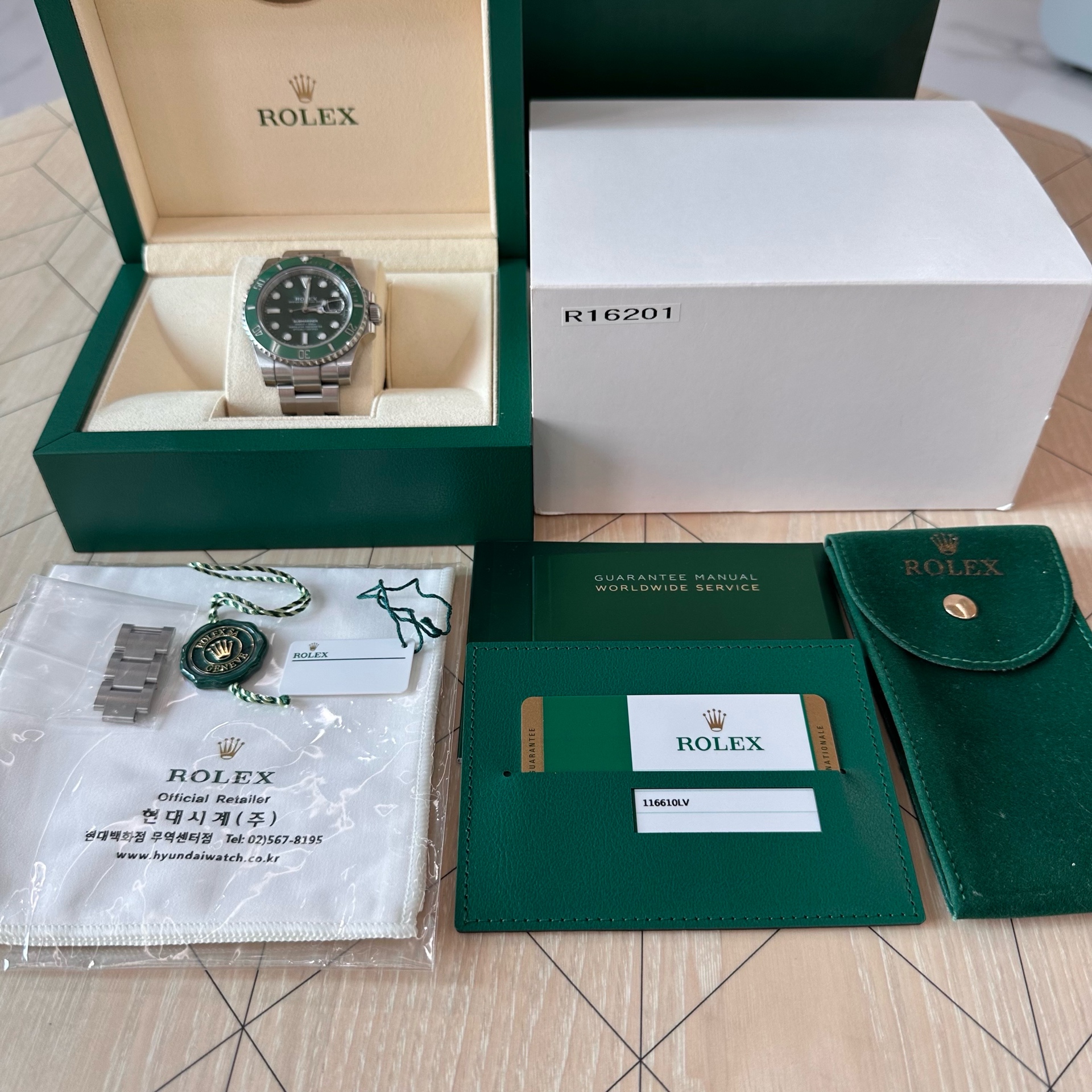 롤렉스 서브마리너 데이트 116610LV 중고 2019년식 판매자 등록 이미지 2
