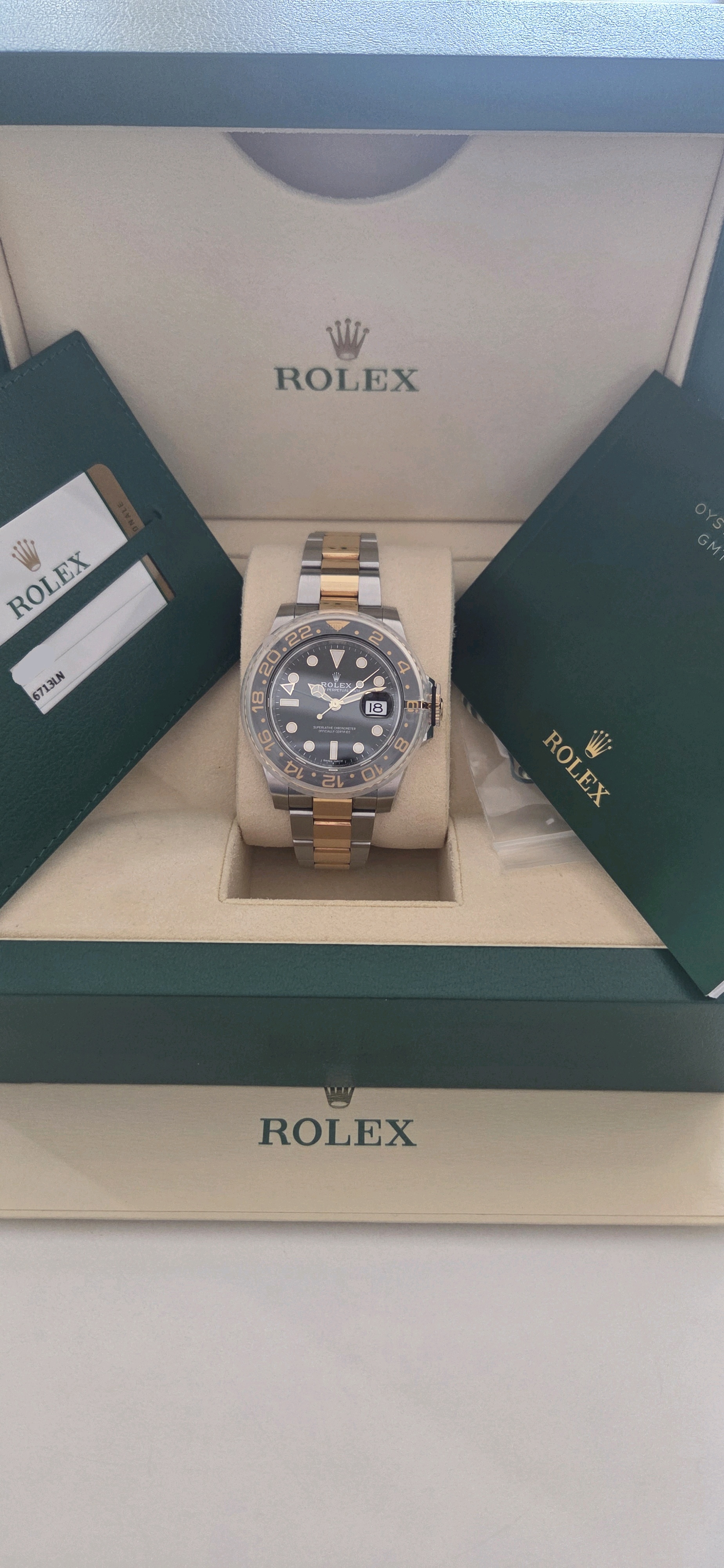 롤렉스 지엠티 마스터 2 116713LN 중고 2018년식
