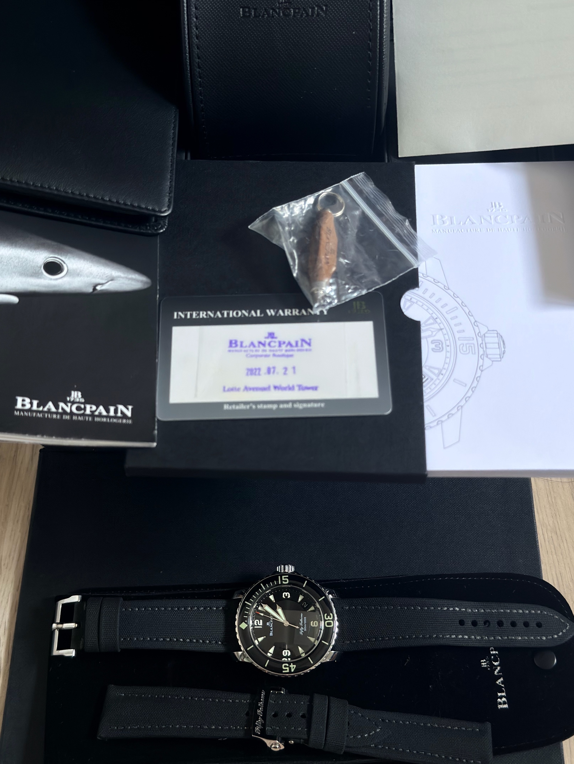 블랑팡 피프티 패덤즈 5015-1130-52B 중고 2022년식