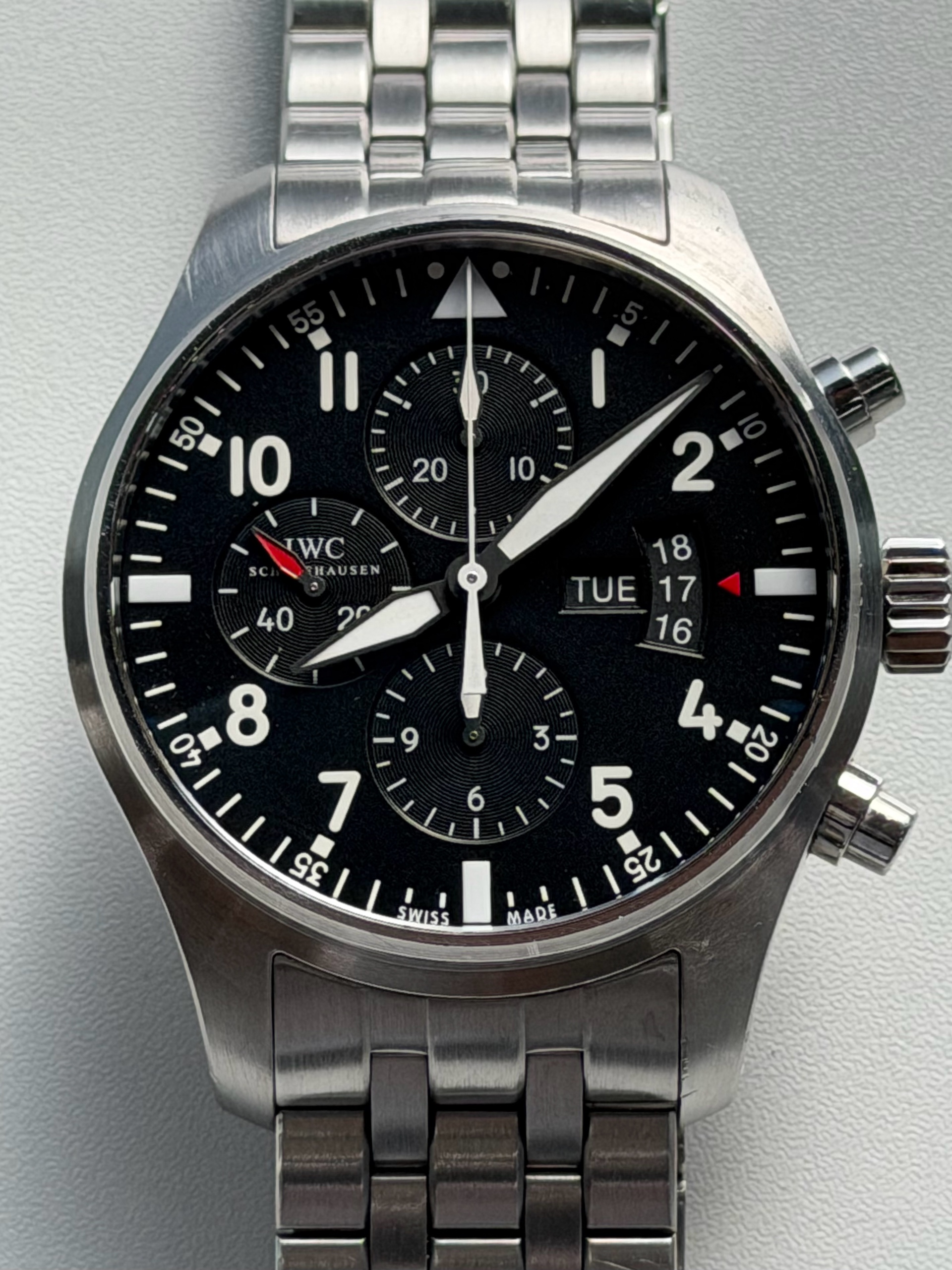 IWC 파일럿 워치 크로노그래프 IW377704 중고 2015년식