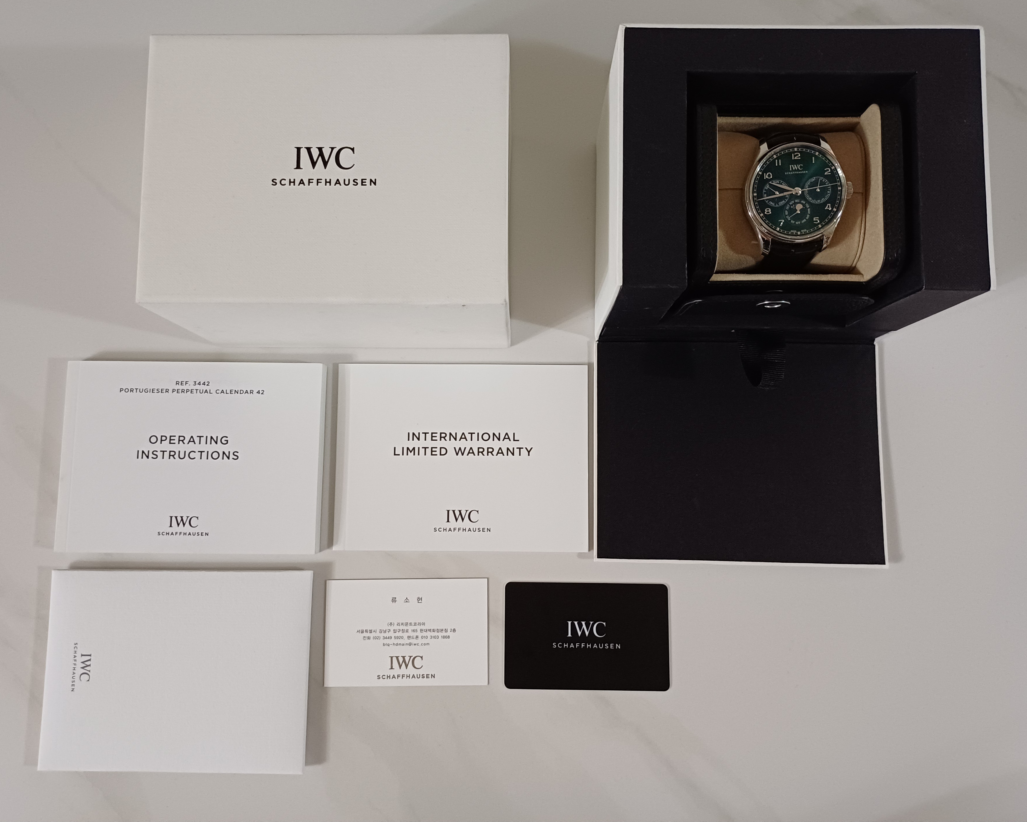 IWC 포르투기저 퍼페추얼 캘린더 42 IW344207 중고 2024년식