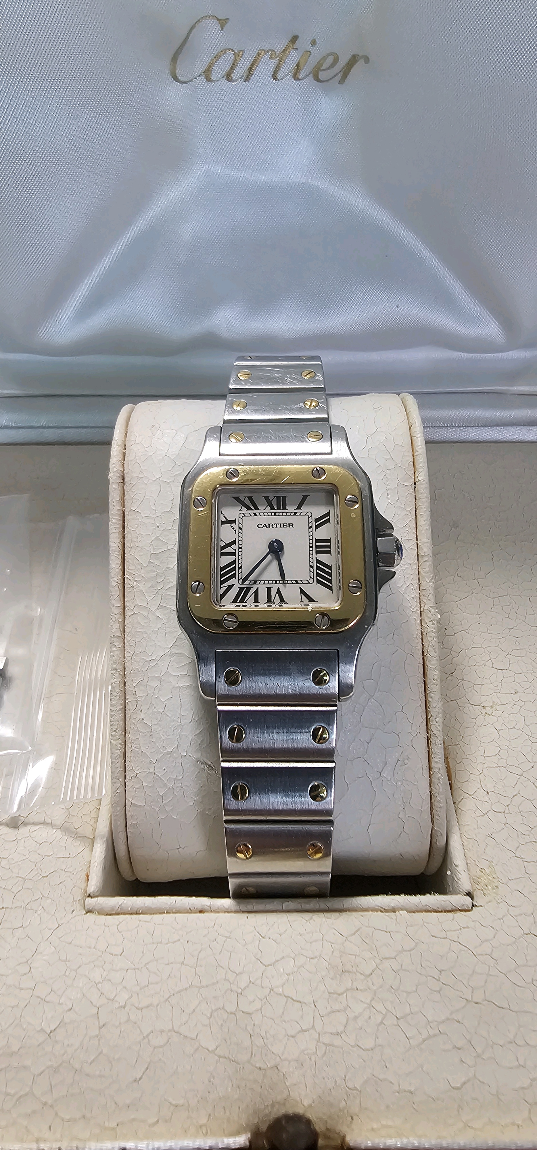 까르띠에 산토스 갈베 SM W20012C4 중고 2002년식