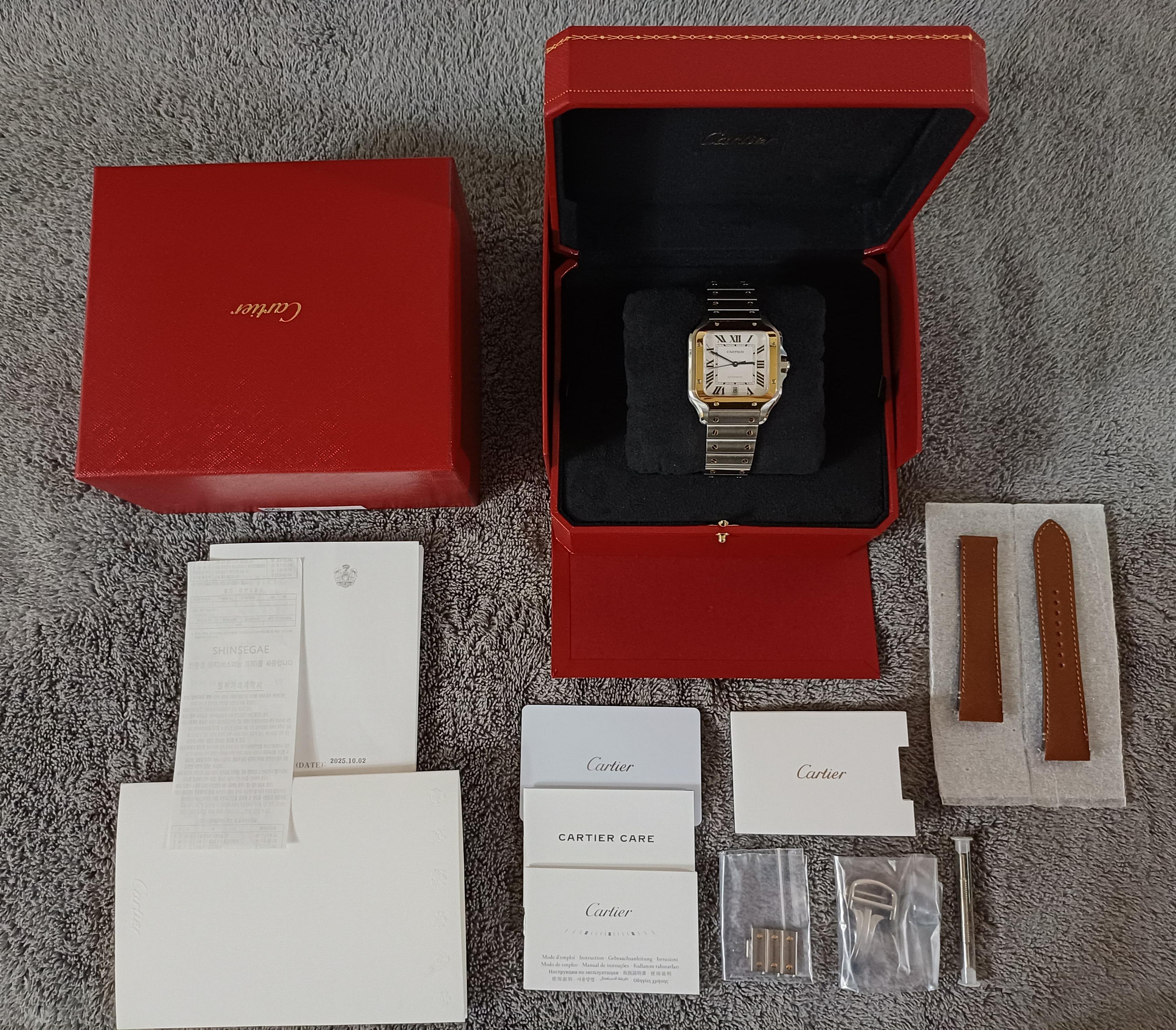 까르띠에 산토스 LM W2SA0009 중고 2025년식