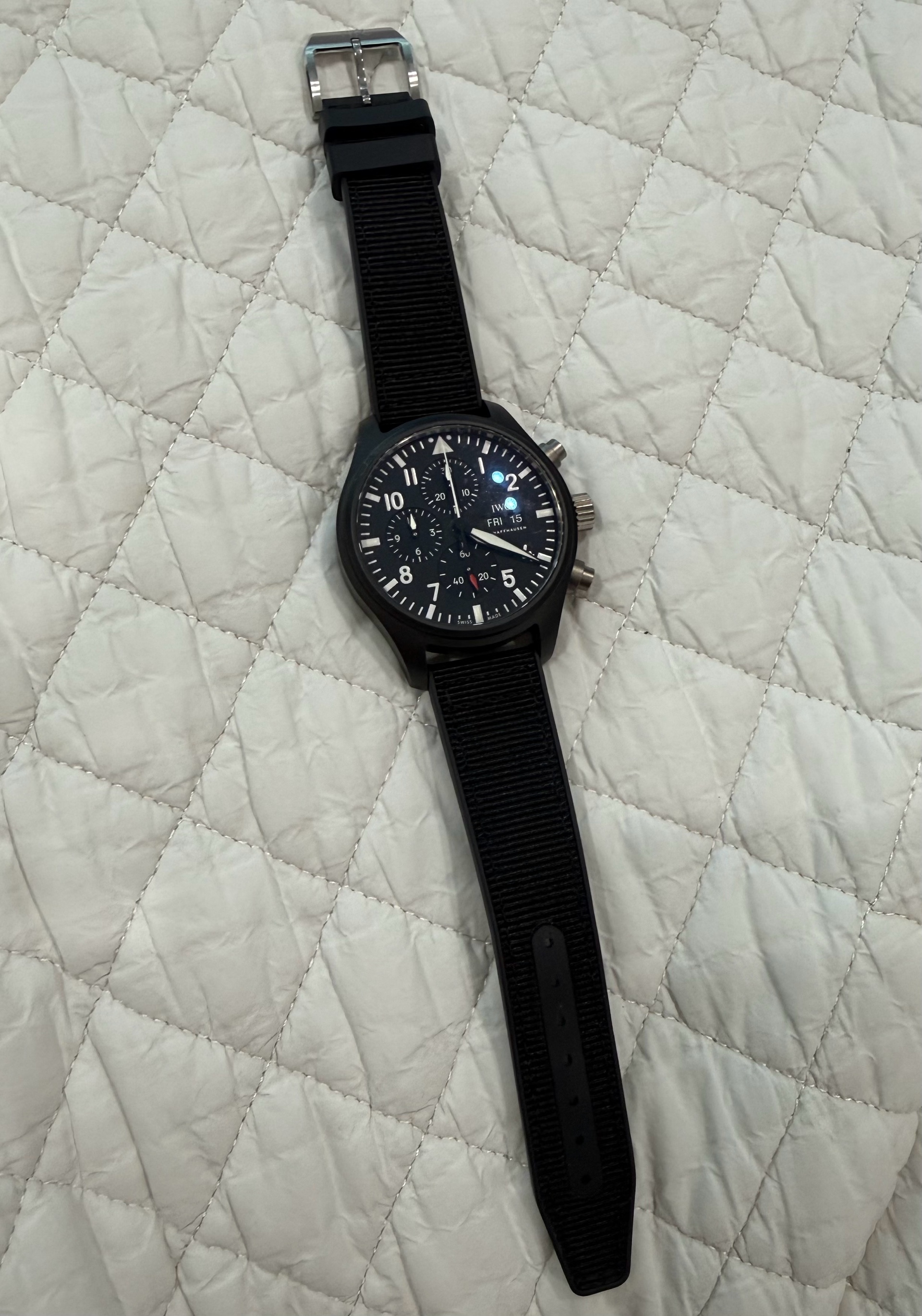 IWC 파일럿 워치 크로노그래프 '탑건' IW389101 중고 2020년식 판매자 등록 이미지 2