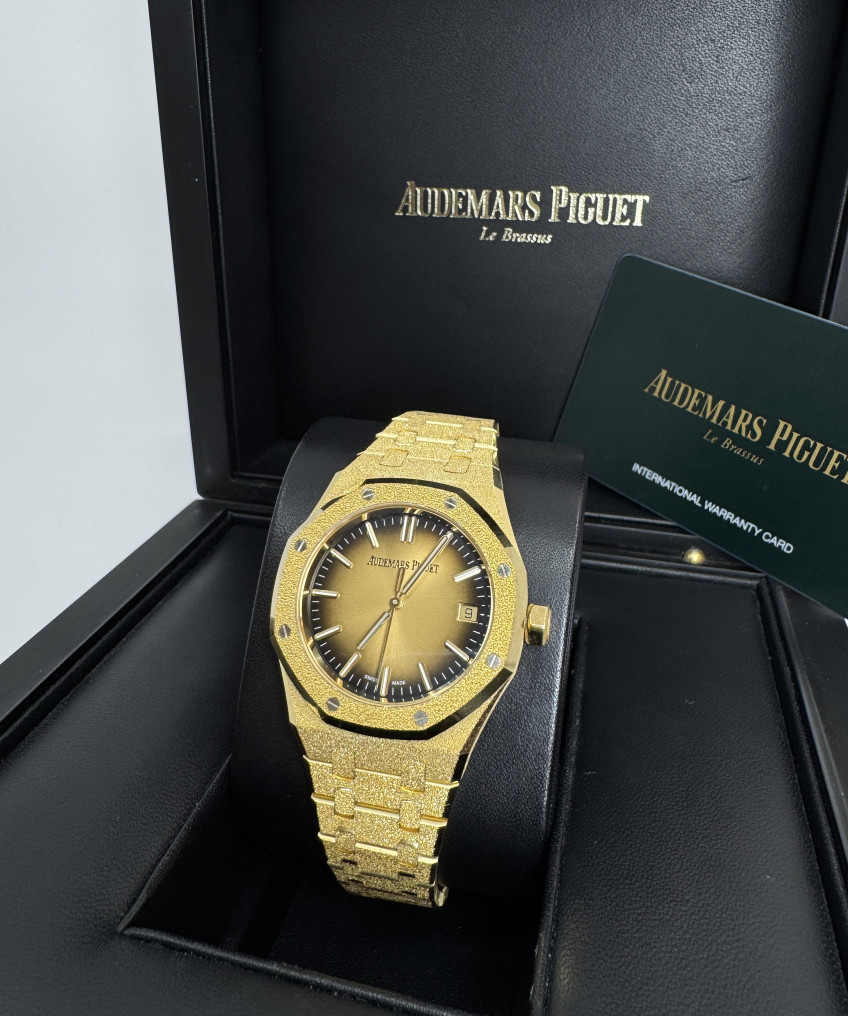Audemars Piguet Royal Oak Frosted Gold Selfwinding 15550BA.GG.1356BA.01 中古 2026年式 판매자 등록 이미지 2