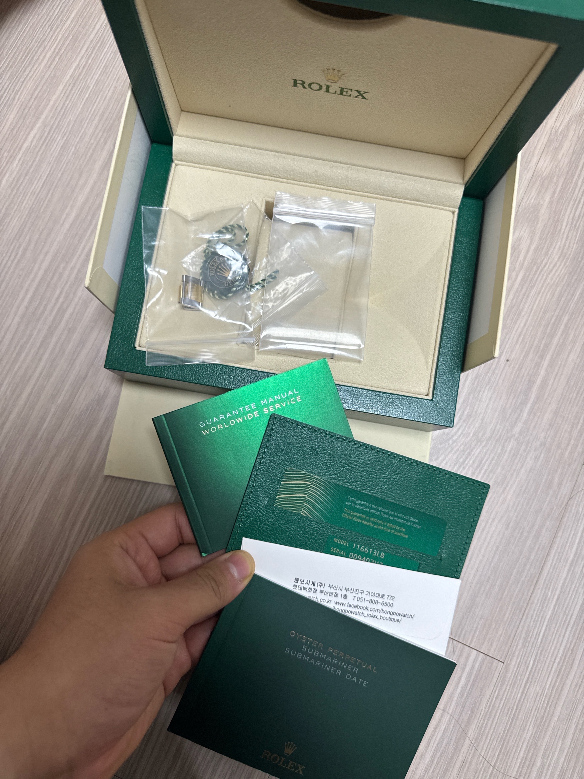 롤렉스 서브마리너 데이트 116613LB 중고 2020년식 판매자 등록 이미지 10