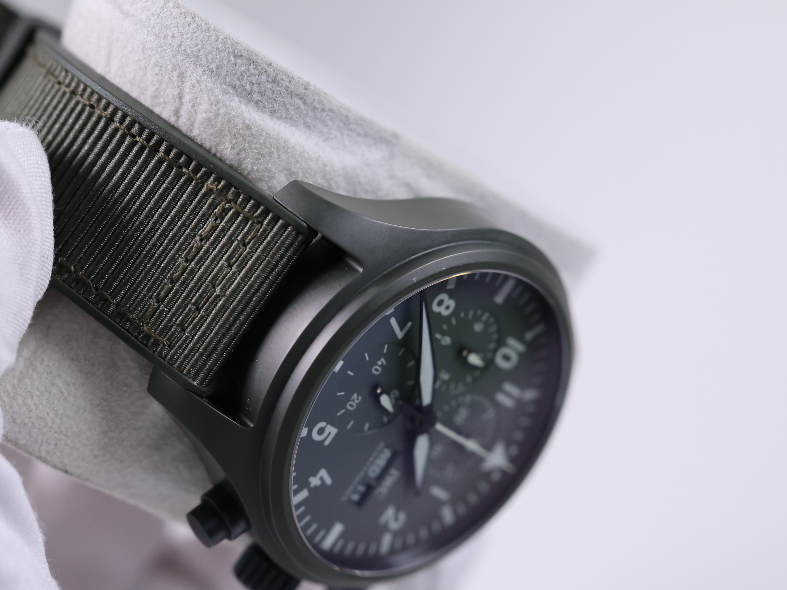 IWC 파일럿 워치 크로노그래프 탑건 '우드랜드' 에디션 IW389106 중고 2022년식 추가7