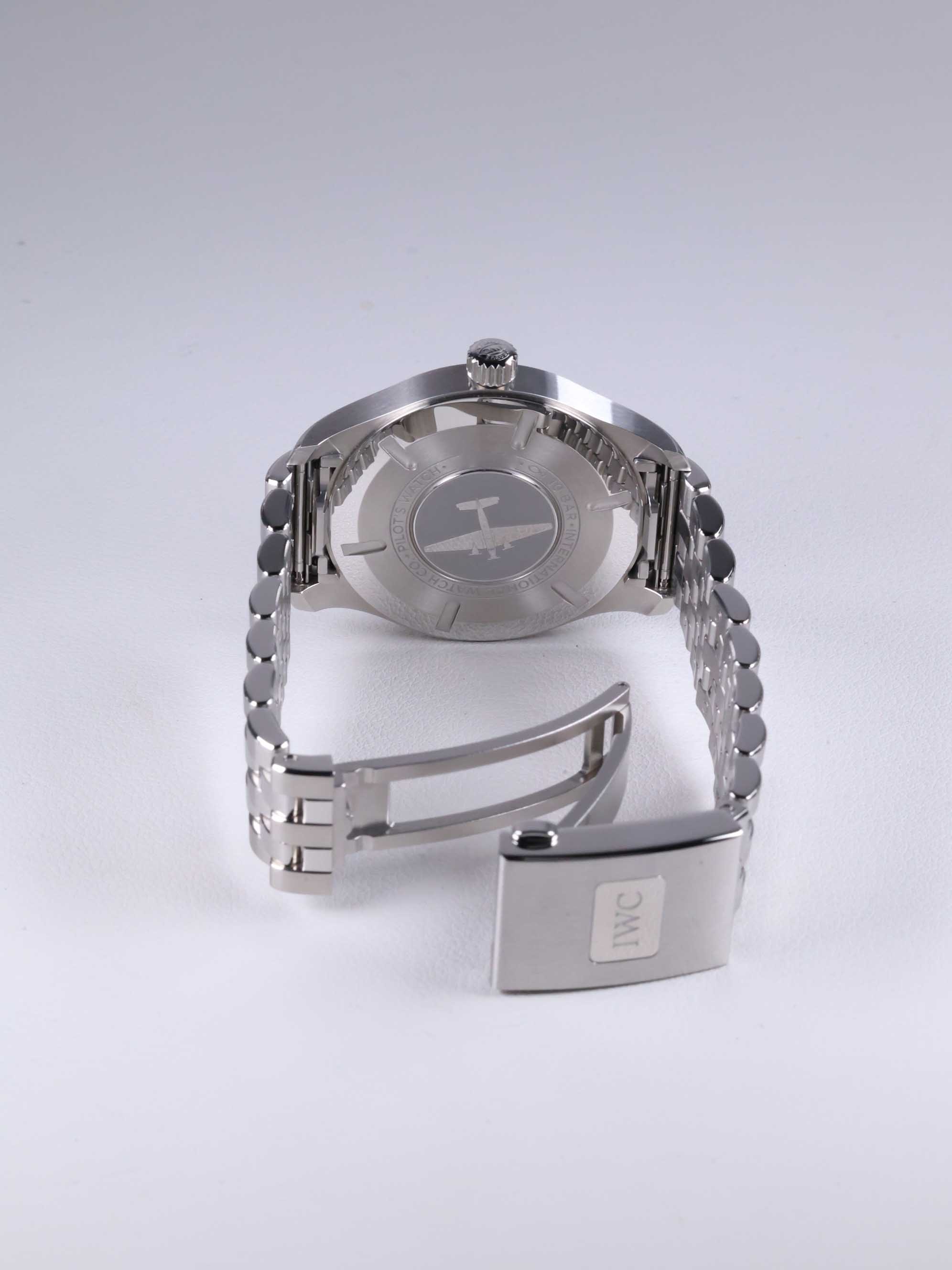 IWC 파일럿 워치 마트 20 IW328202 중고 2026년식 후면(전체)