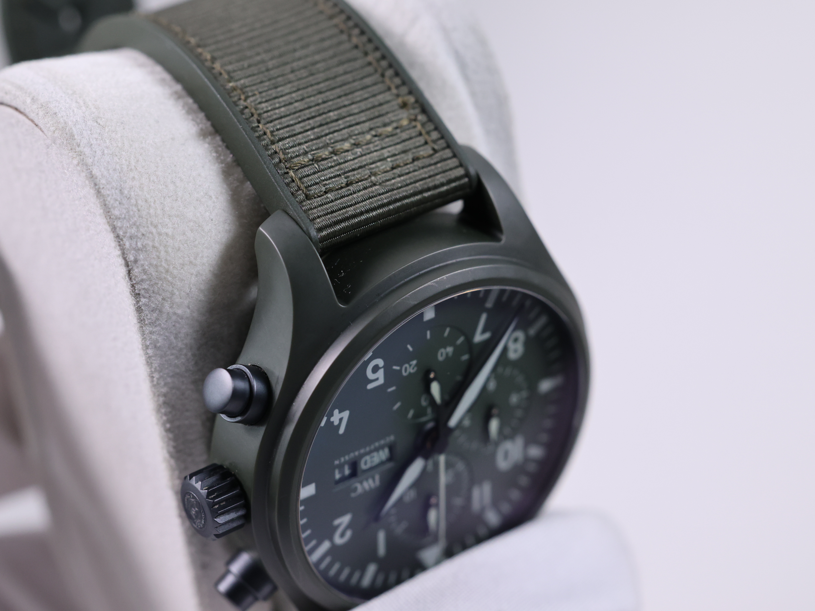 IWC 파일럿 워치 크로노그래프 탑건 '우드랜드' 에디션 IW389106 중고 2022년식 추가6