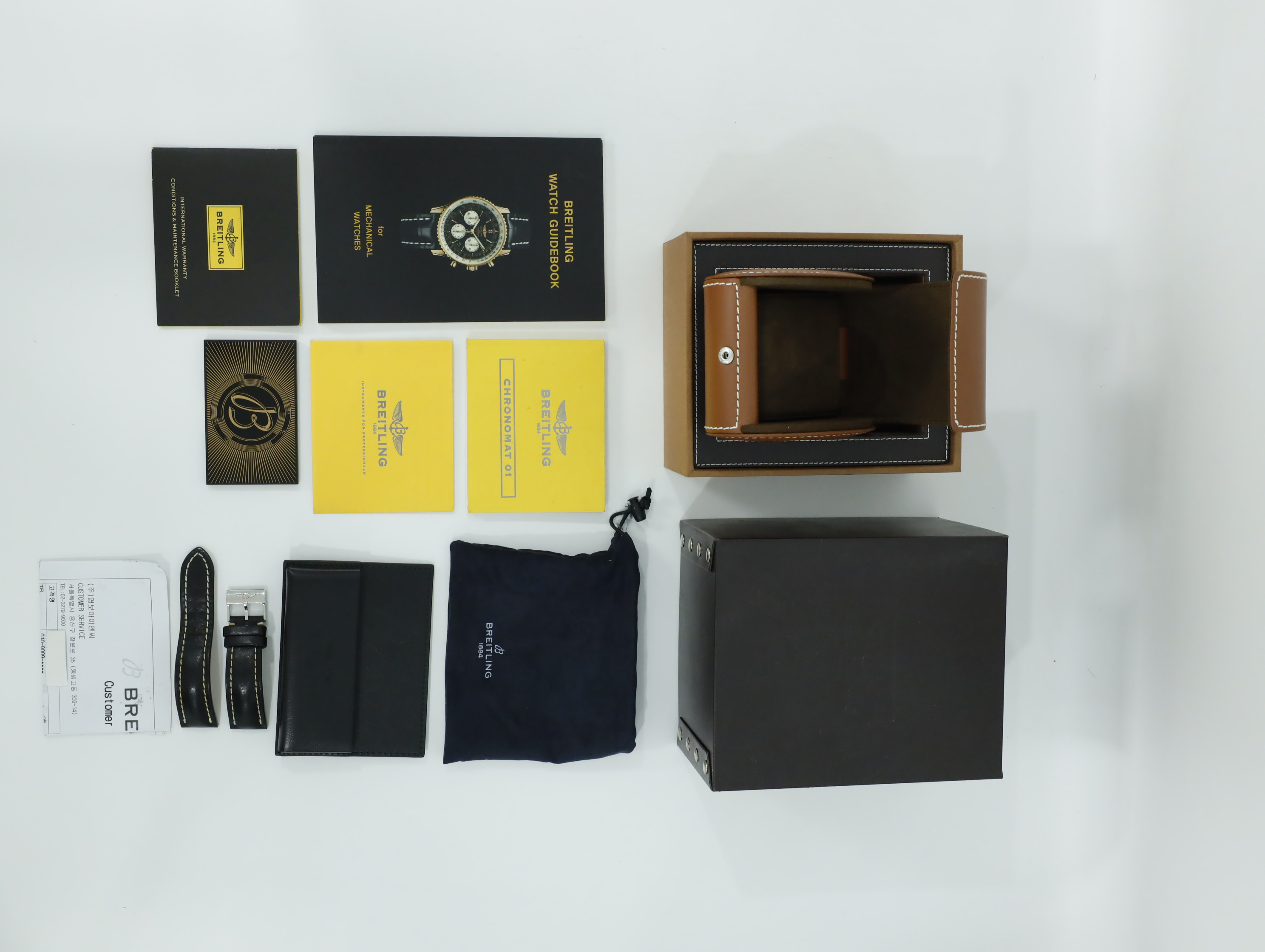 브라이틀링 크로노맷 B01 44 AB011012/B967 중고 2015년식 풀패키지샷