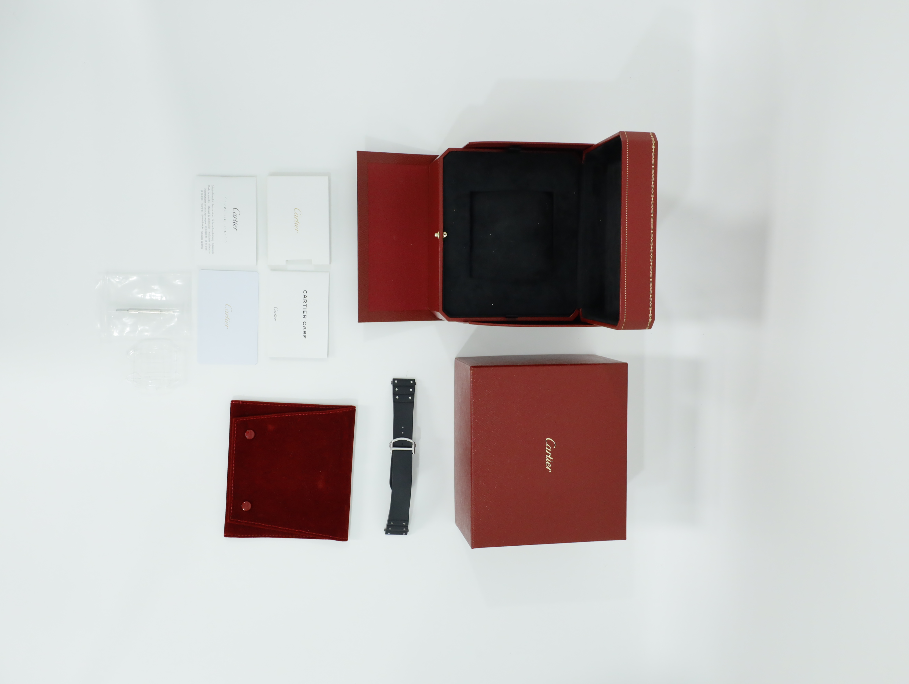 까르띠에 산토스 LM WSSA0037 중고 2024년식 풀패키지샷