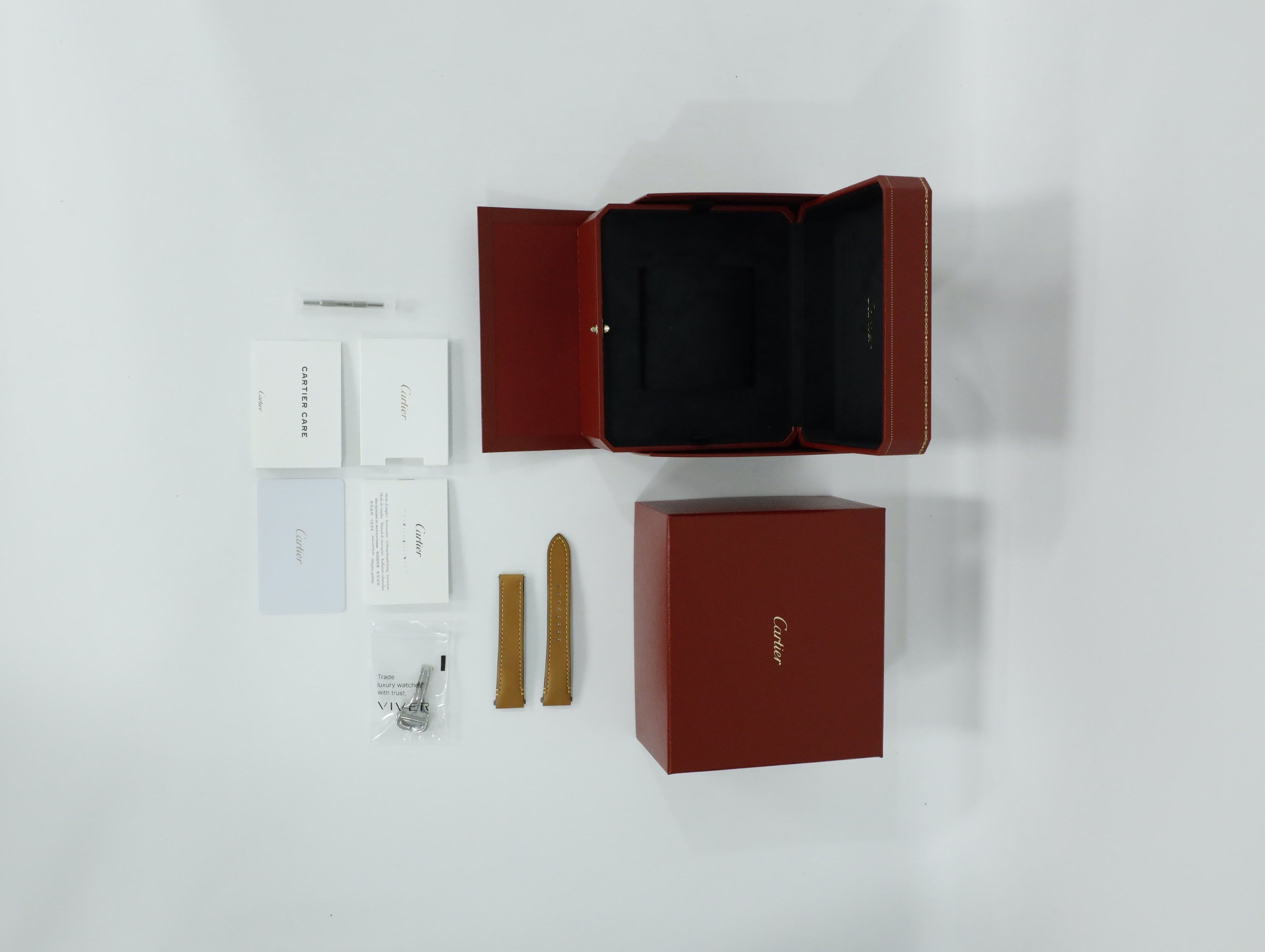 까르띠에 산토스 MM WSSA0029 중고 2026년식 풀패키지샷