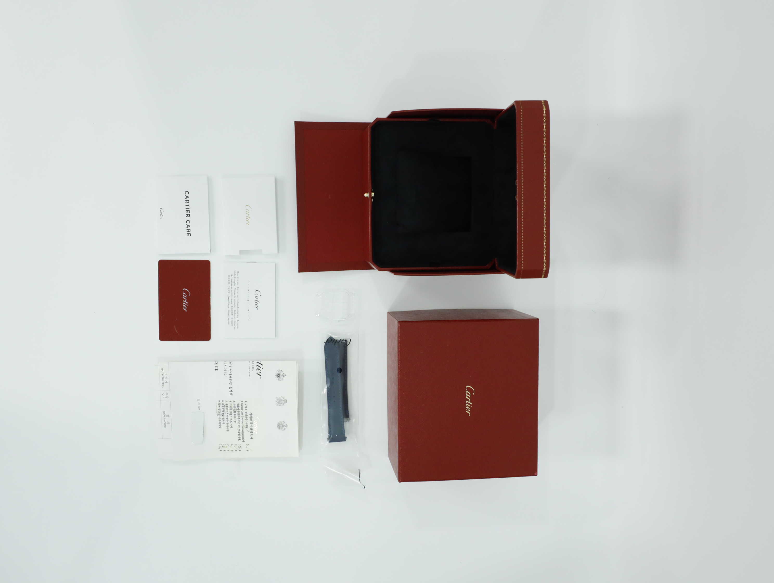 까르띠에 산토스 MM WGSA0028 중고 2022년식 풀패키지샷