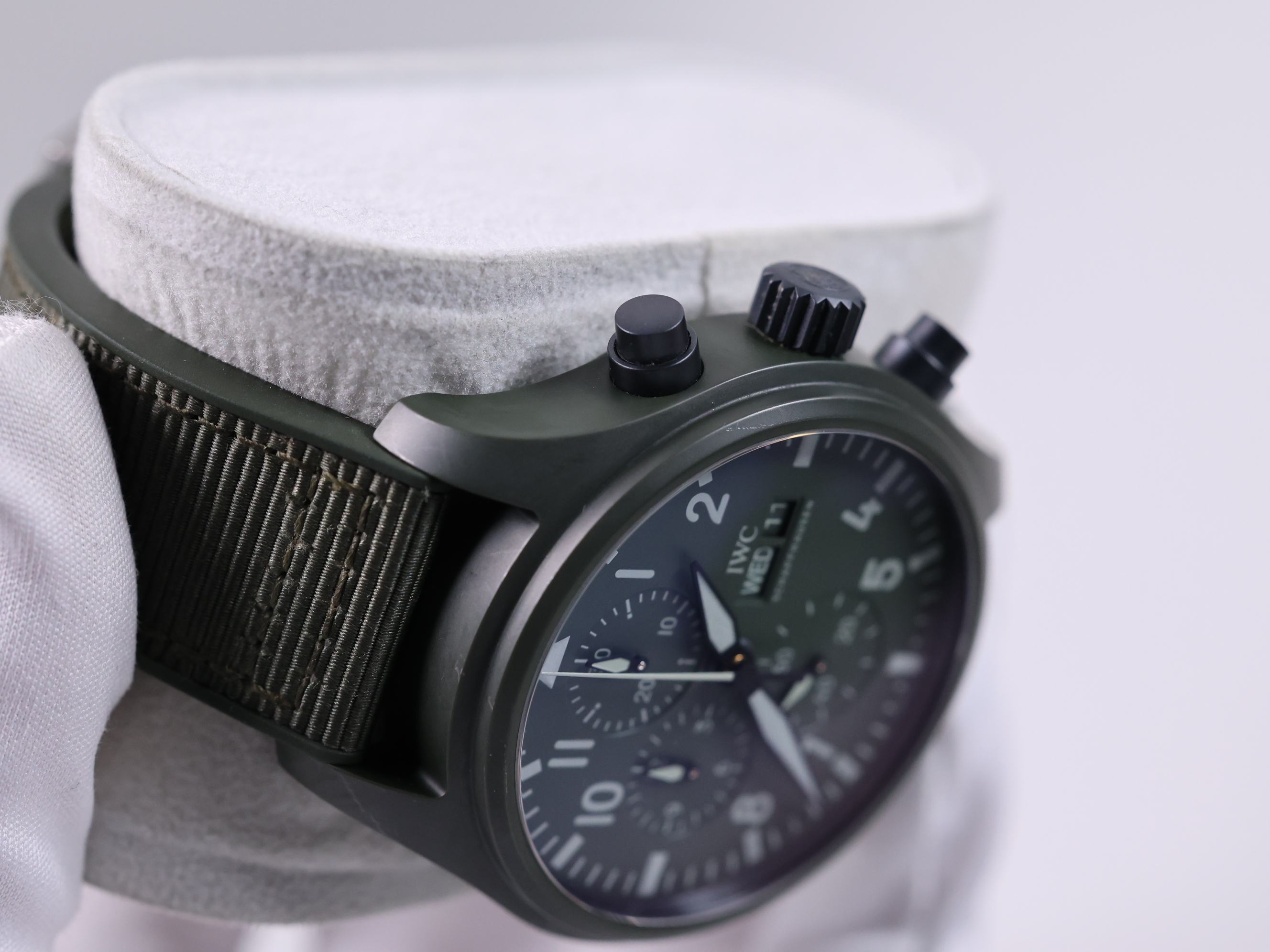 IWC 파일럿 워치 크로노그래프 탑건 '우드랜드' 에디션 IW389106 중고 2022년식 추가5