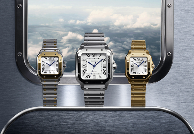 스몰과 라지 사이즈 비교<br/>© Cartier
