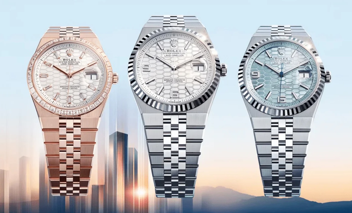 랜드-드웰러 에버로즈 골드, 스틸, 플래티넘<br/>© Rolex