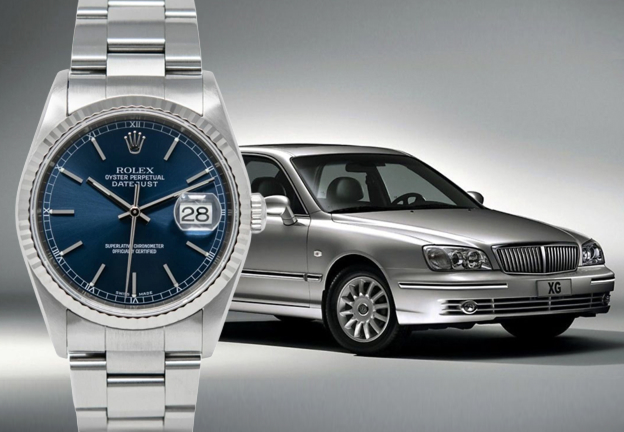 3세대 그랜저, 데이트저스트 Ref. 16234<br/>© Hyundai, Watch Chest