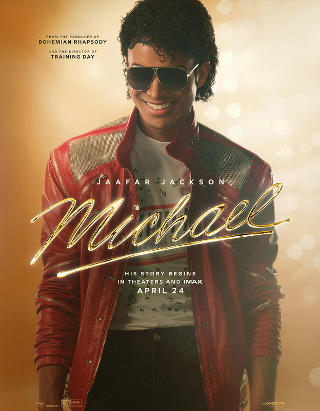 Poster for the movie 'Michael' about Michael Jackson's story<br>
https://www.imdb.com