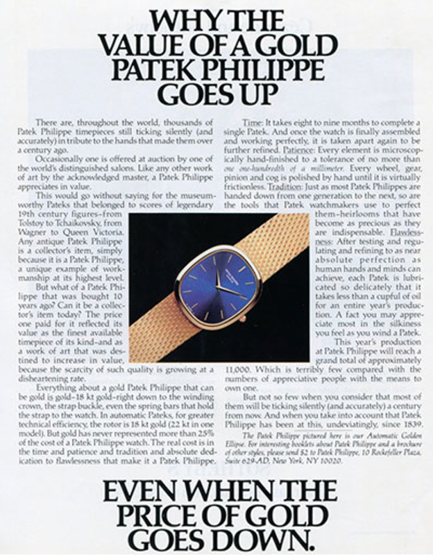 © Collectability, Patek Philippe